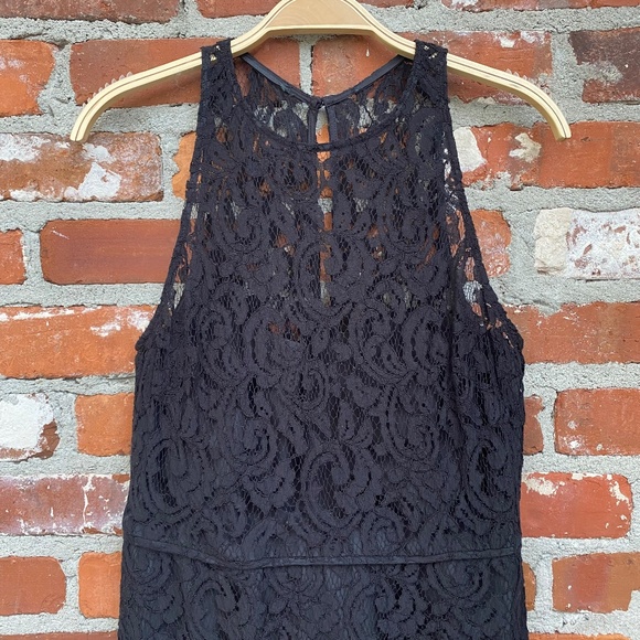 J.Crew Pamela Lace Maxi Dress Gown Black Size 8 Formal Wedding Guest - Picture 3 of 10